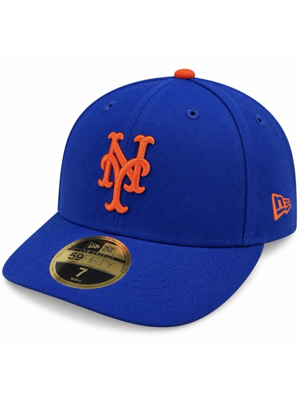 New Era 59 FIFTY New York Mets MLB Fitted Cap Blue/Orange/Black Size 7 New